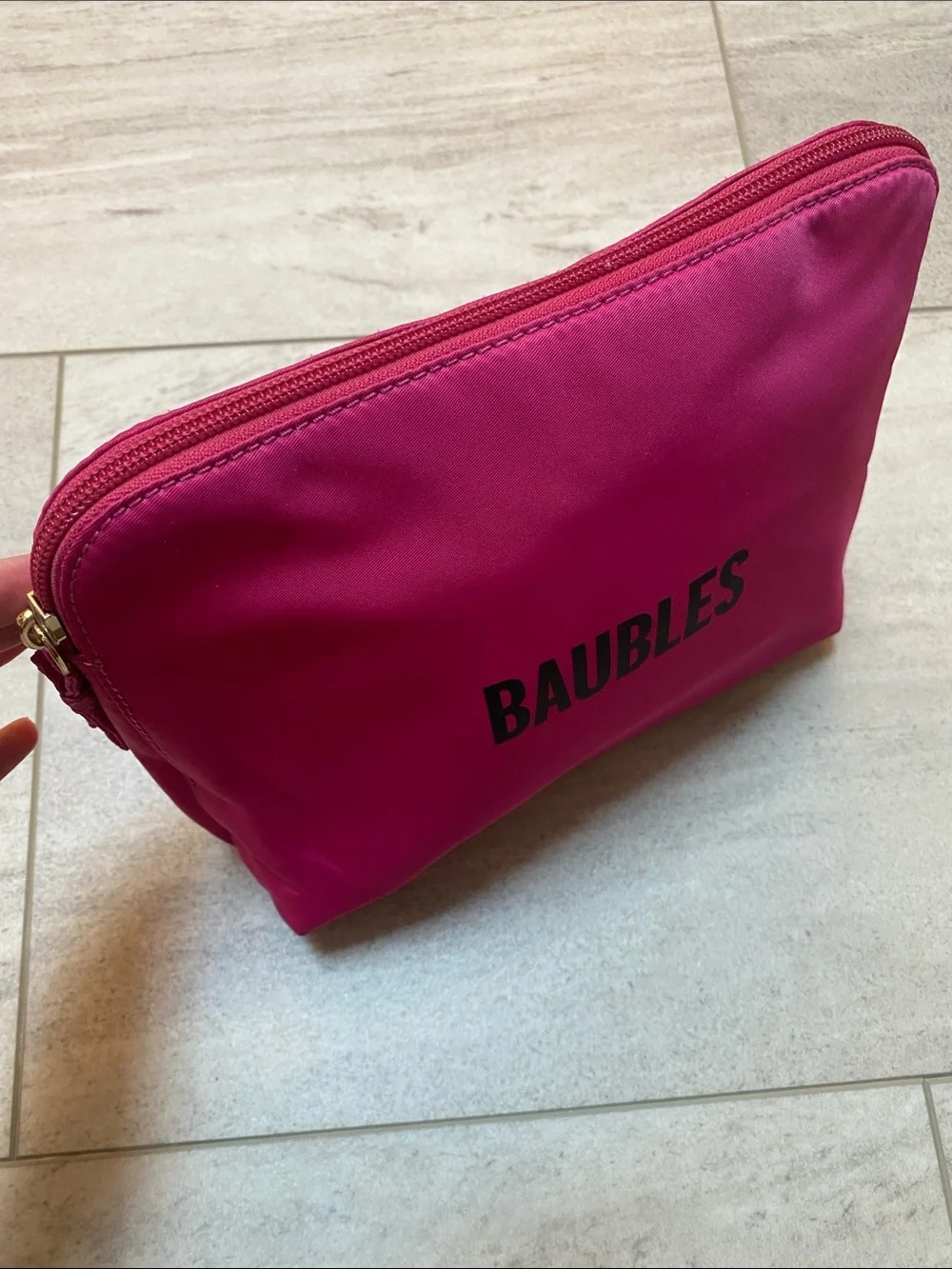 kate spade Baubles Jewelry and Cosmetic Pouch in Hot Pink